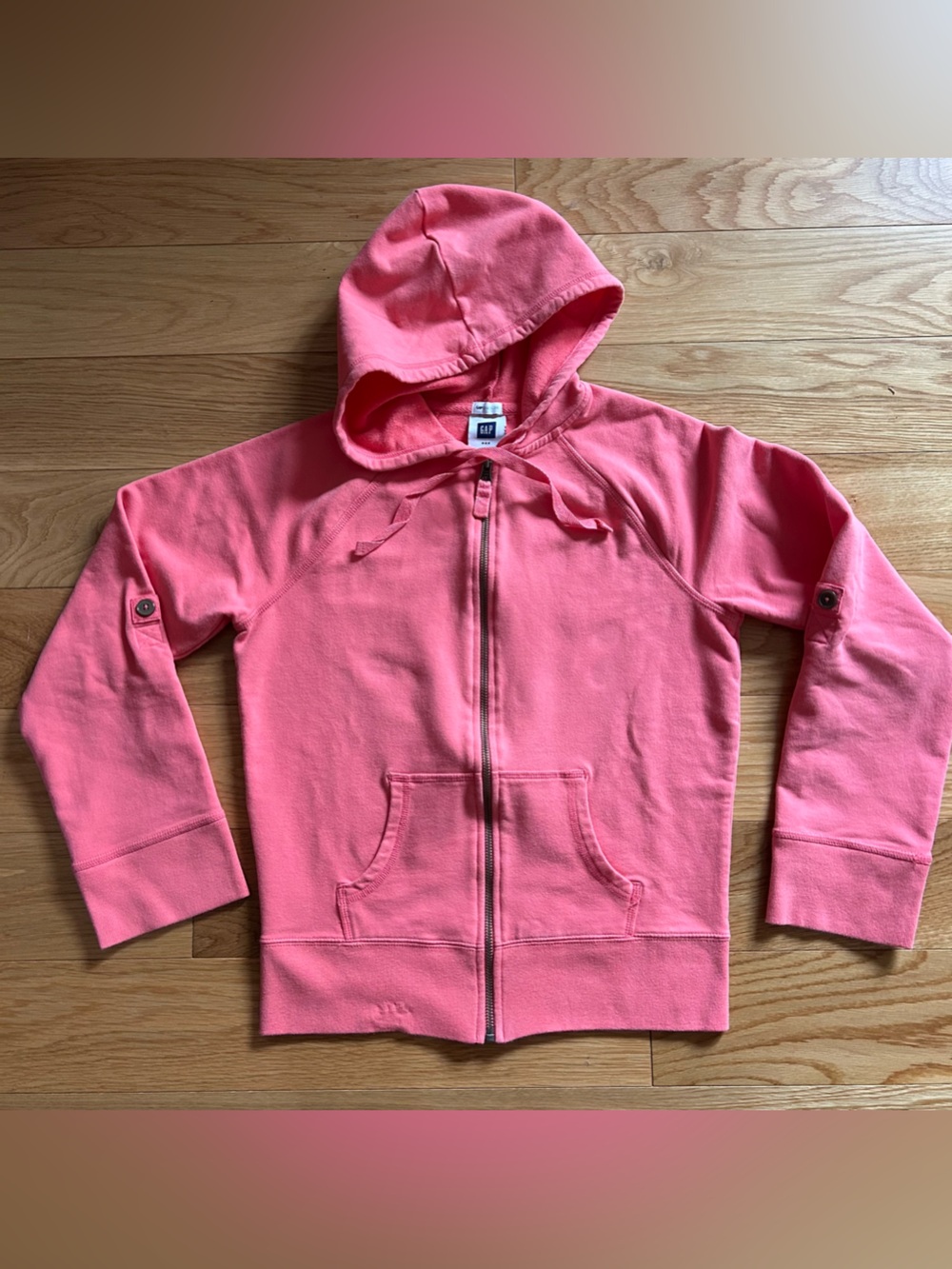 Gap Coral Zip-Up Hoodie